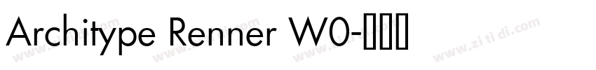 Architype Renner W0字体转换